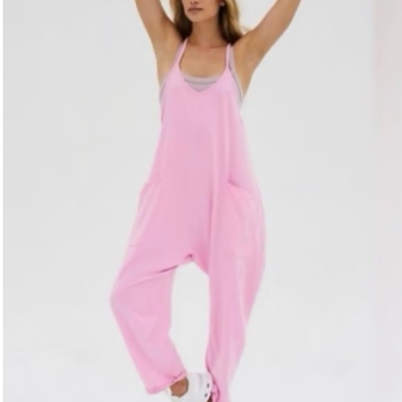 As Revival Pants - Pink Sleeveless Jumpsuit